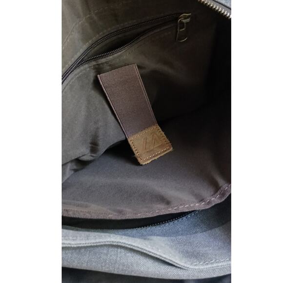 Vintage Langforth Leather and Canvas Messenger Bag - Picture 7 of 12